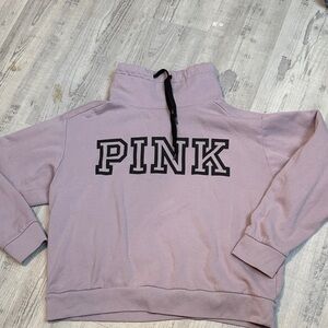 PINK Victoria's Secret Women's Light Purple Cowl Neck Sweater